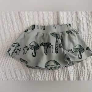 Kate Quinn Green green skirt with Mushroom Design